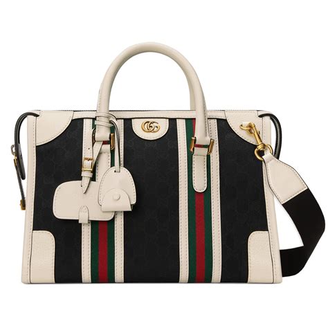 gucci bauletto medium top handle bag|gucci boston bag guccissima.